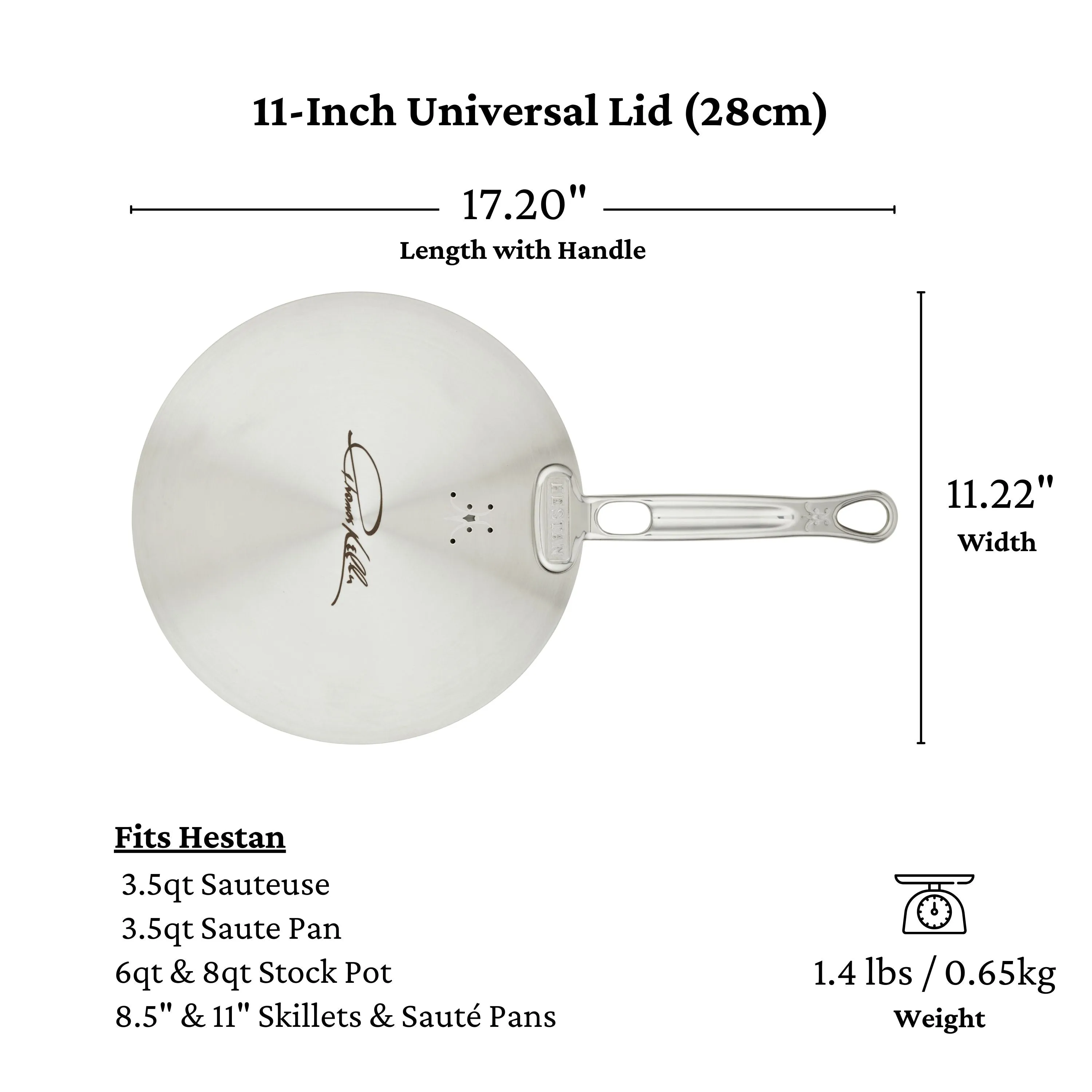 Provisions Commercial Clad Stainless Steel Universal Lid