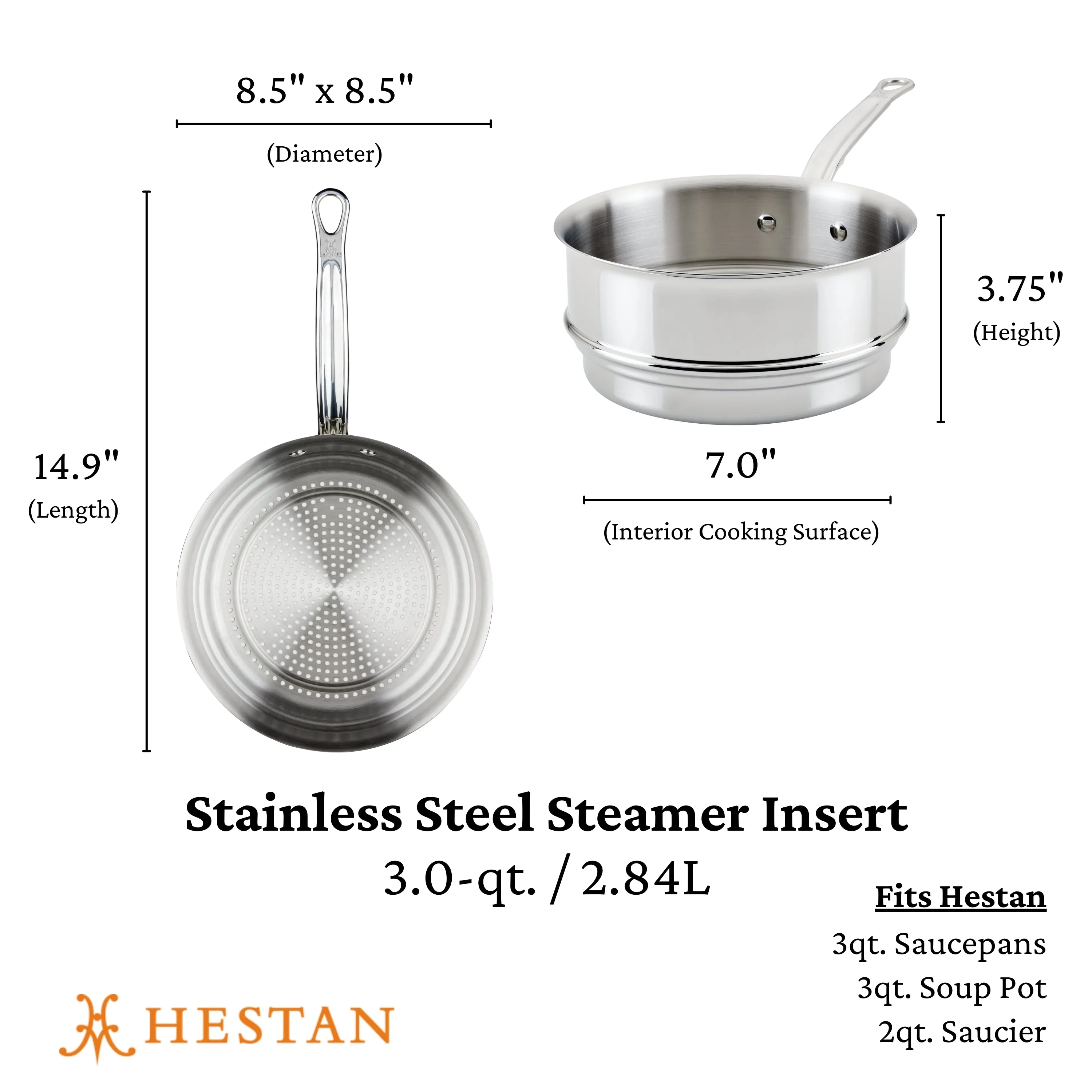 Provisions Stainless Steel Steamer Insert - 3.0qt
