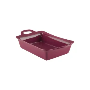 Rachael Ray Ceramic 9X13 Baking Dish - BURGUNDY ONE SIZE