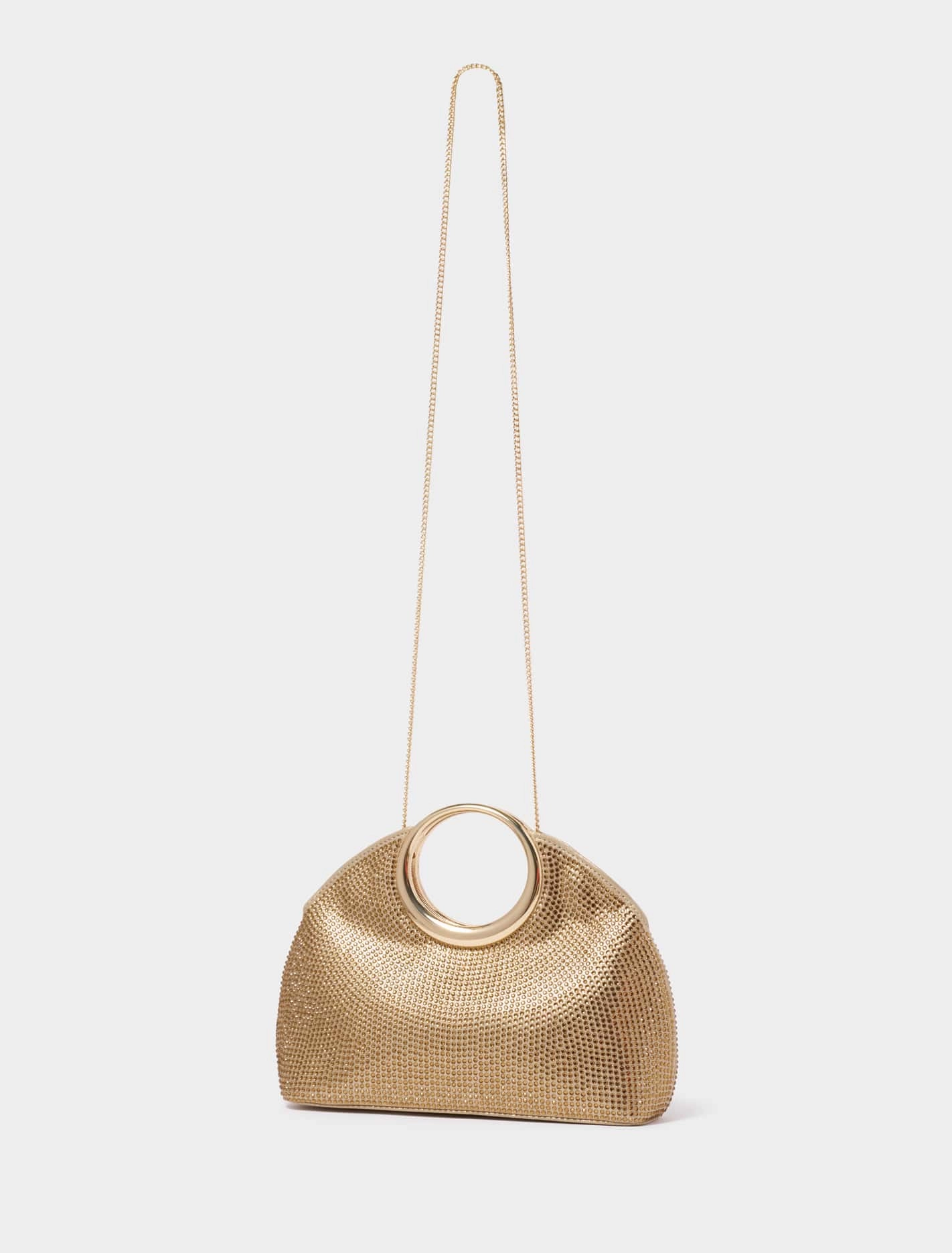 Rachel Round Handle Sparkle Clutch