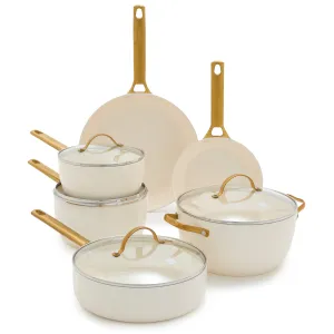 Reserve Ceramic Nonstick 10-Piece Cookware Set | Cream