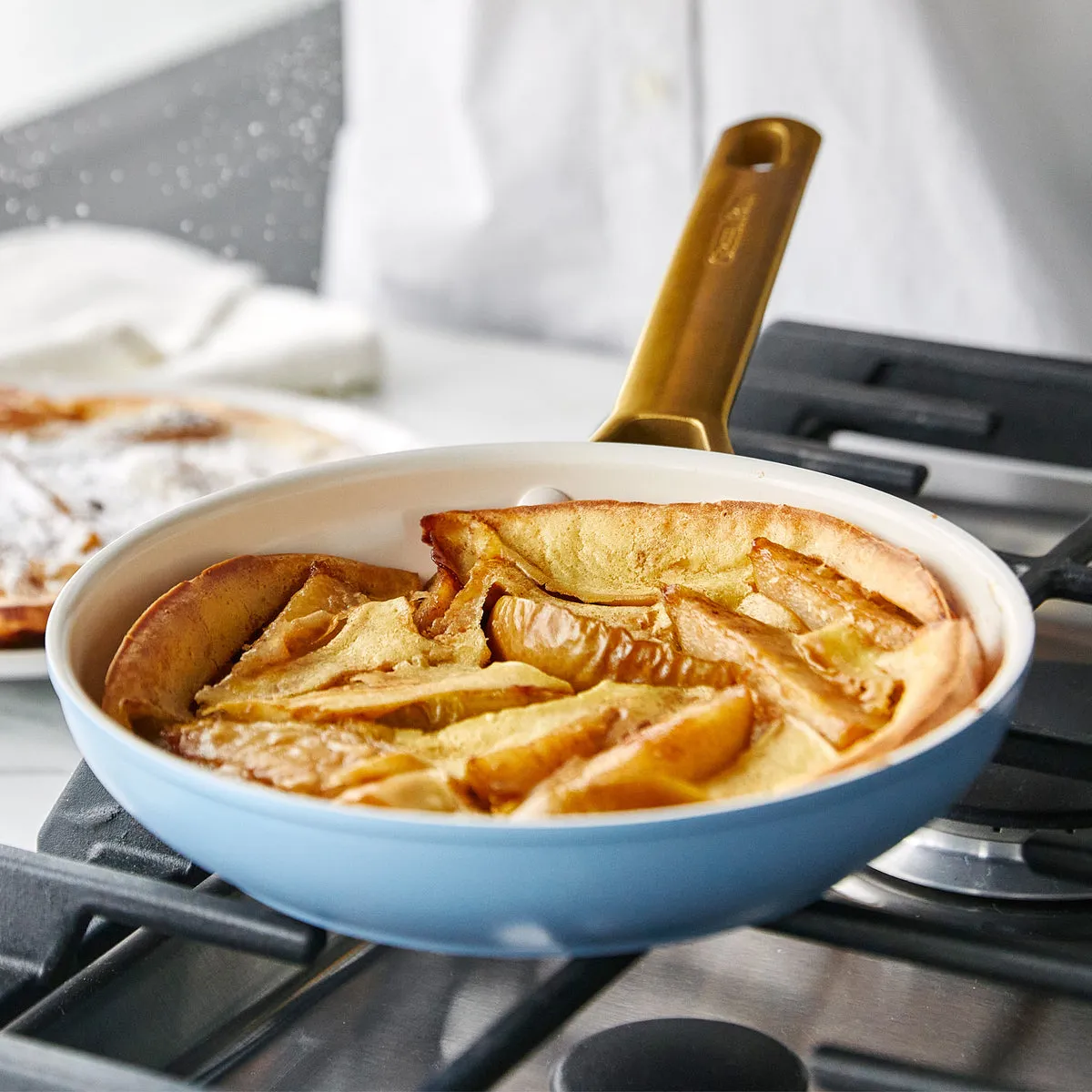 Reserve Ceramic Nonstick 10" and 12" Frypan Set | Sky Blue