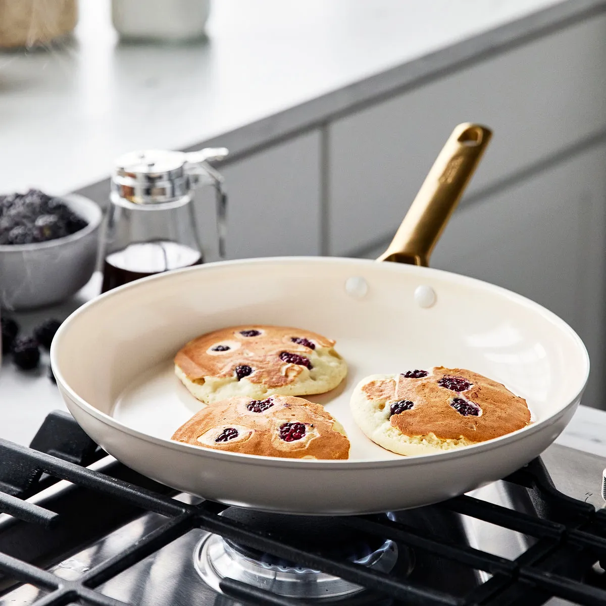 Reserve Ceramic Nonstick 10" and 12" Frypan Set | Taupe