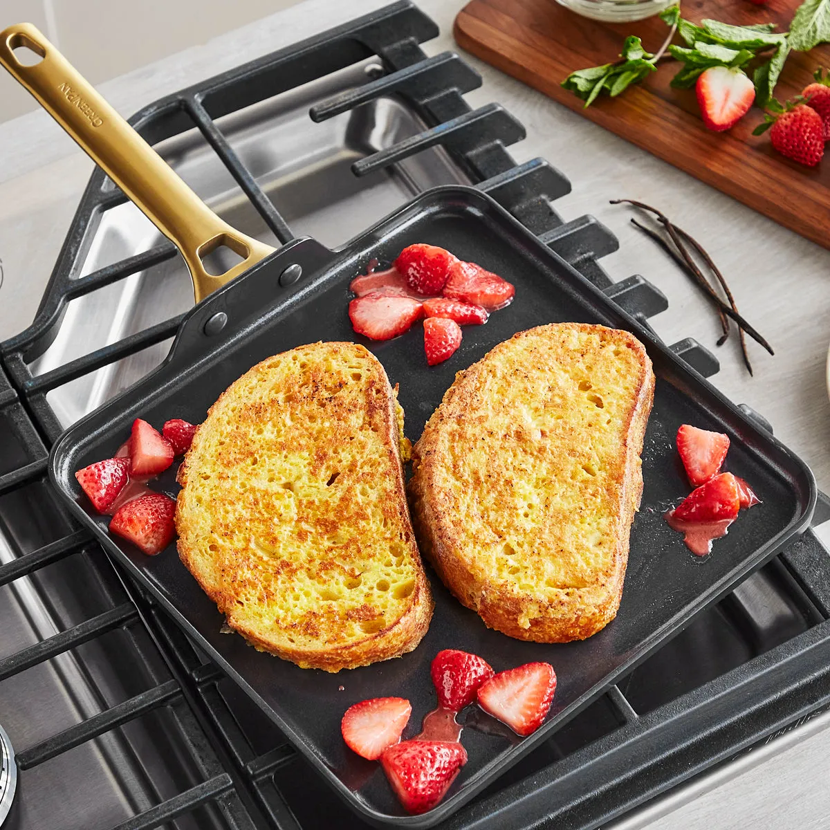 Reserve Ceramic Nonstick 11" Square Griddle | Black