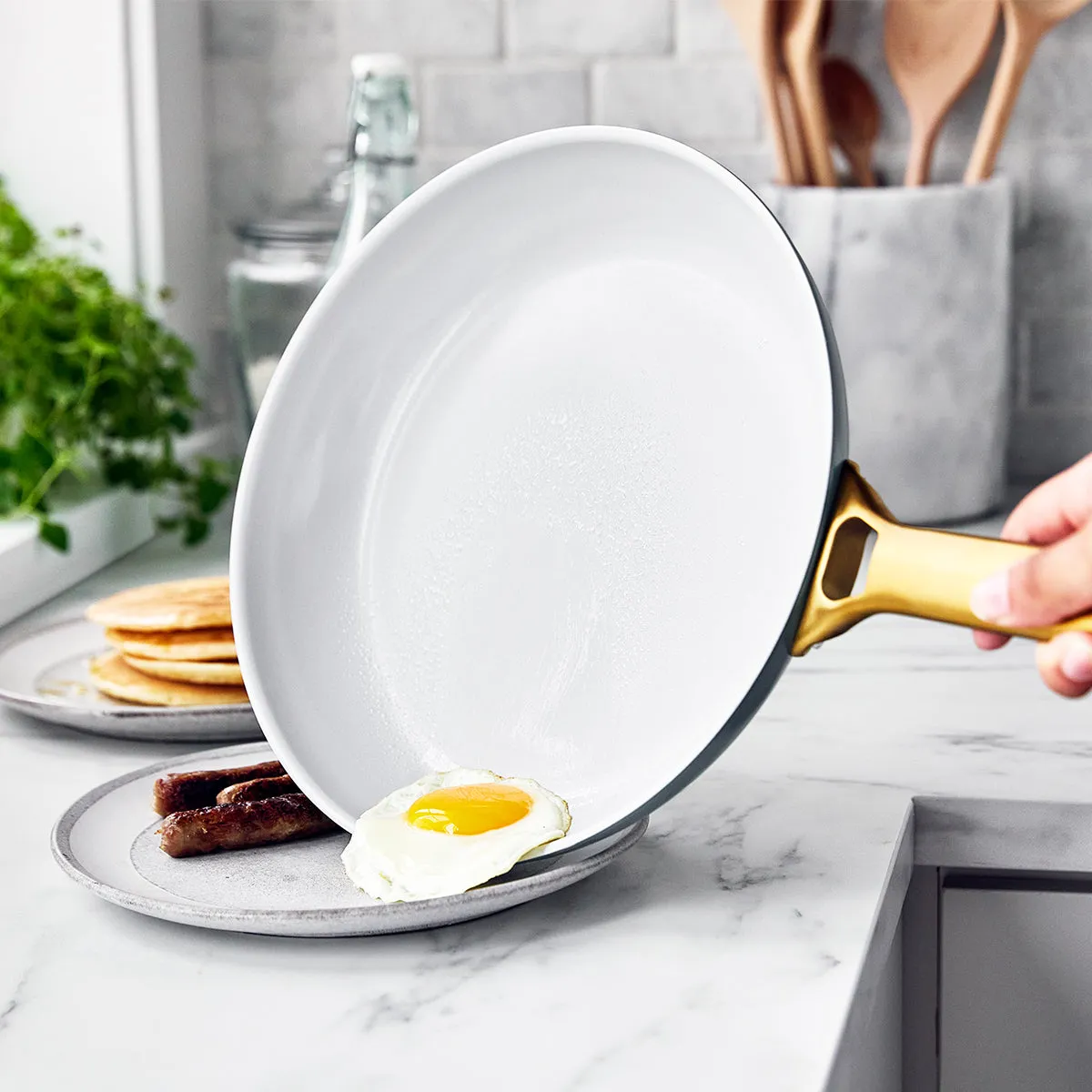 Reserve Ceramic Nonstick 8-Piece Cookware Set | Smoky Blue