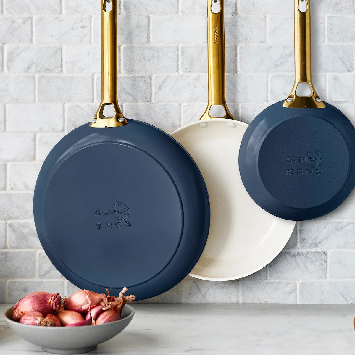 Reserve Ceramic Nonstick 8", 10" and 12" Frypan Set | Twilight