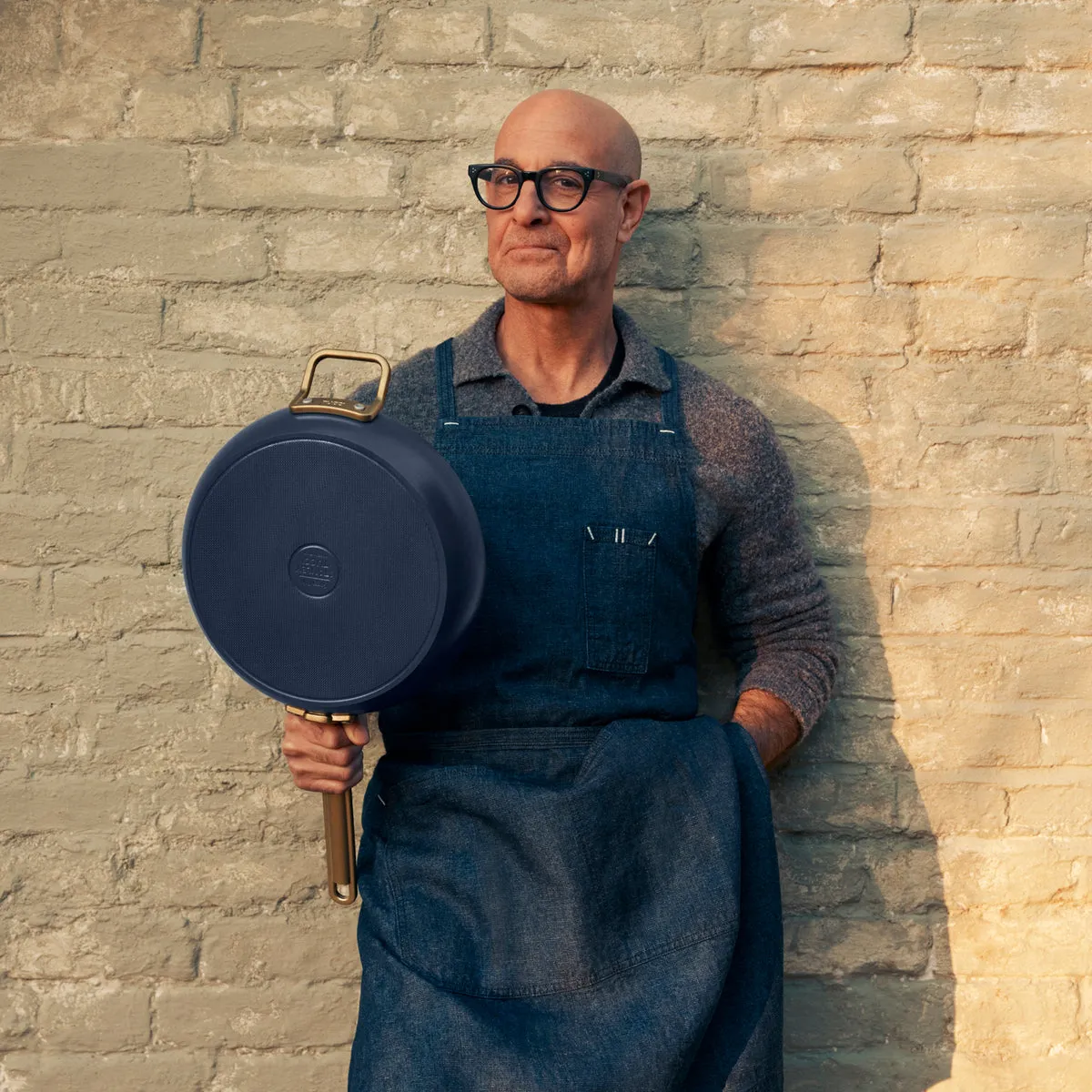 Stanley Tucci™ Ceramic Nonstick 11-Piece Cookware Set with The Tucci Cookbook | Marino Blue