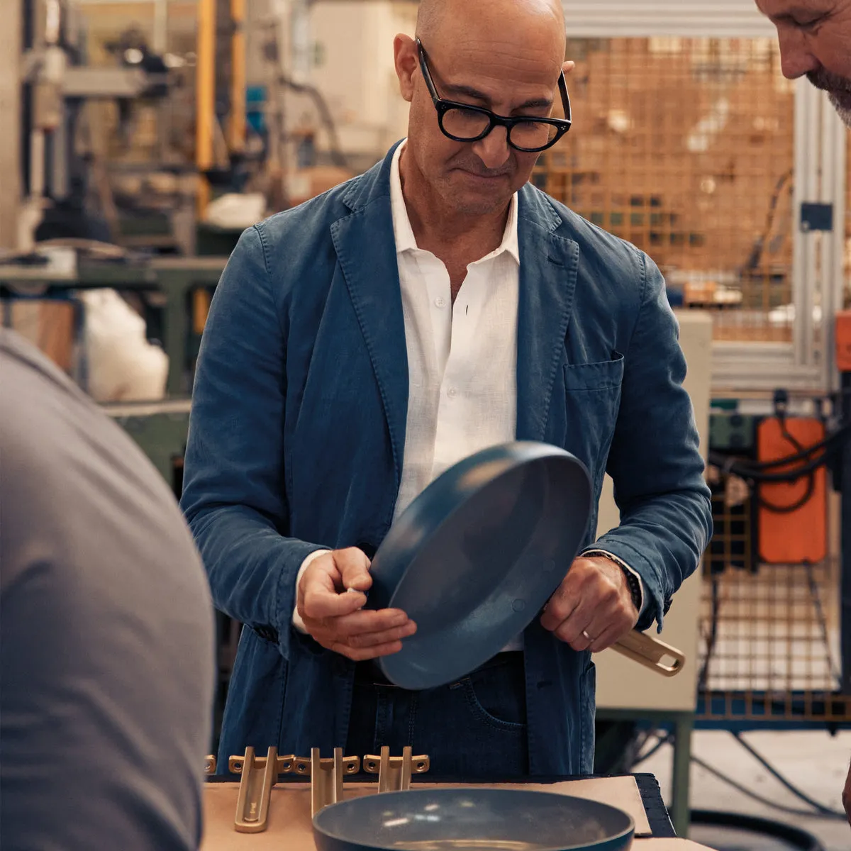 Stanley Tucci™ Ceramic Nonstick 4-Piece Frypan Set with The Tucci Cookbook | Venetian Teal