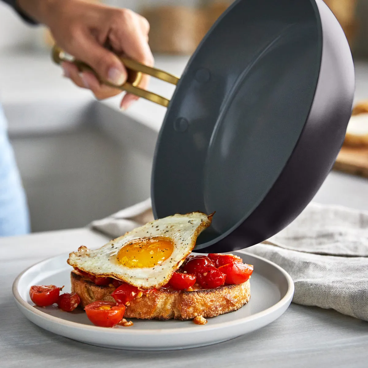 Stanley Tucci™ Ceramic Nonstick 8" and 10" Frypan Set | Calabrian Fig