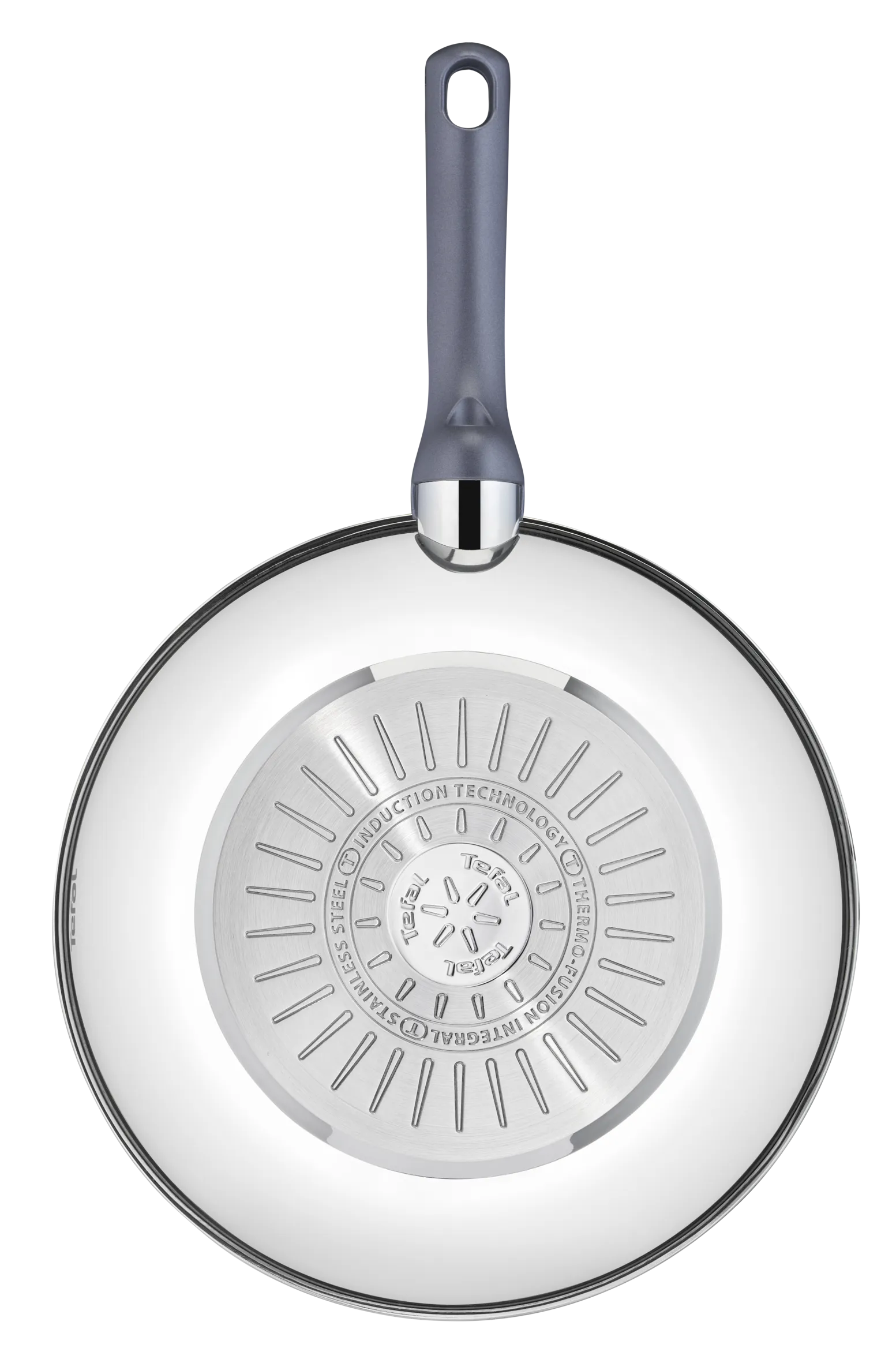 Tefal Daily Cook Stainless Steel Induction  Non-Stick Wok 28cm   Lid