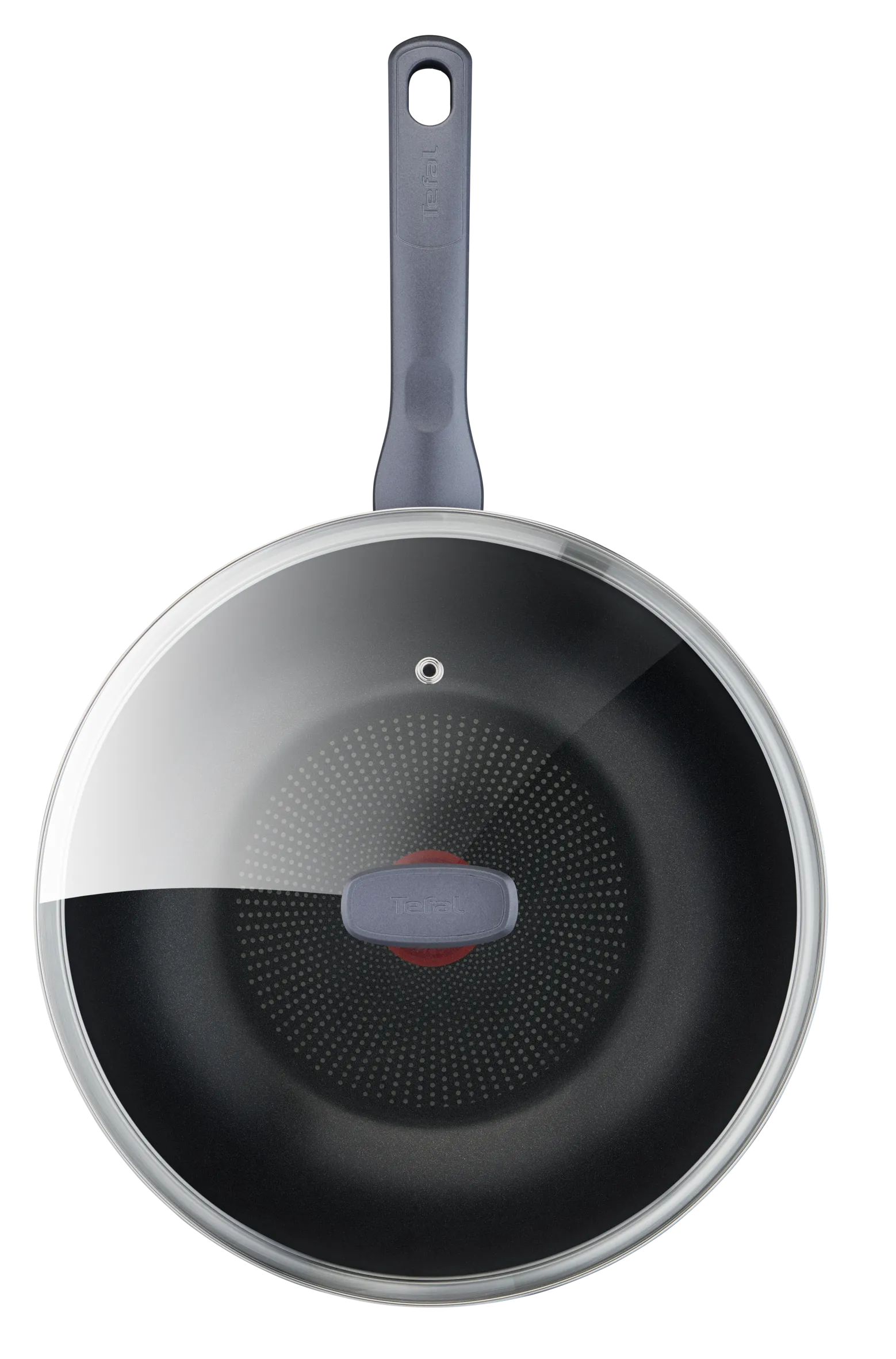 Tefal Daily Cook Stainless Steel Induction  Non-Stick Wok 28cm   Lid