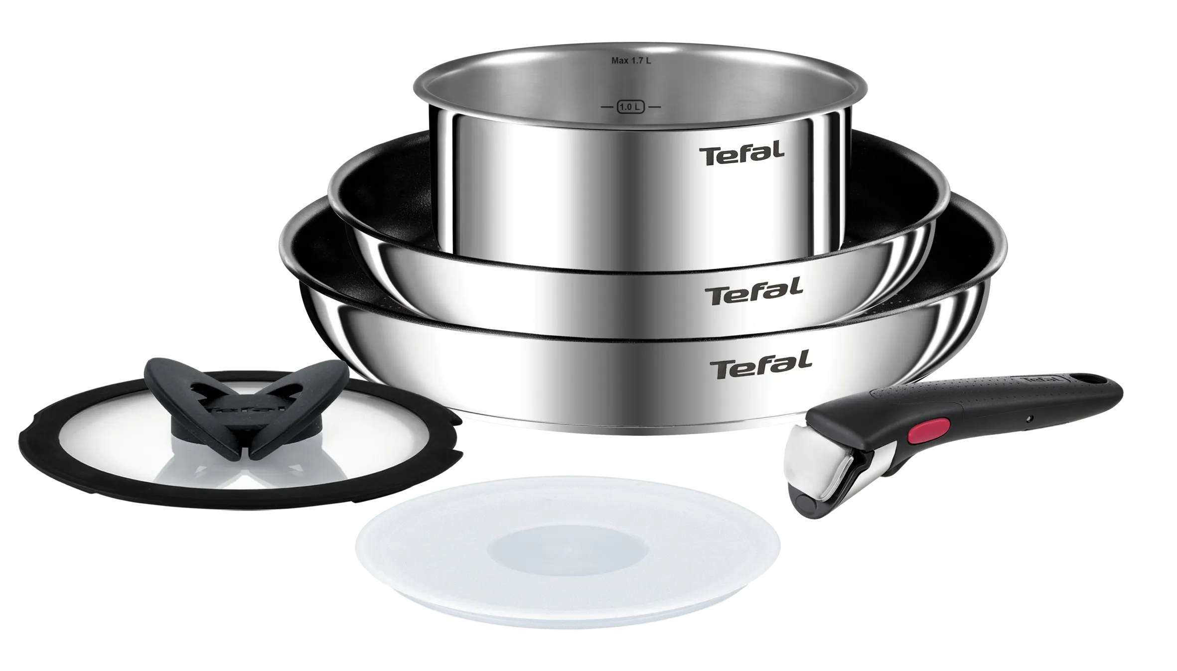 Tefal Ingenio Emotion Induction Non-Stick Stainless Steel 6pc Set