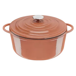 Tefal LOV Induction Cast Iron Terracotta Stewpot 29cm/7.4L   Lid