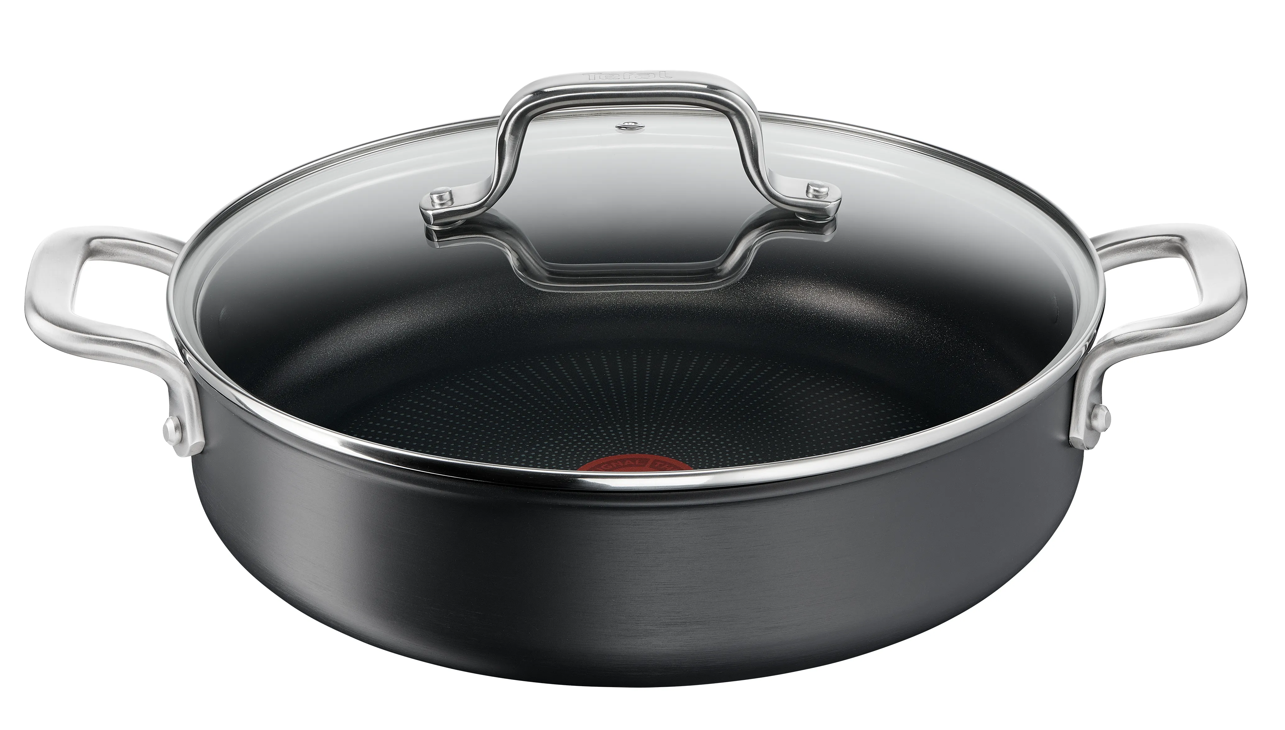 Tefal Premium Specialty Hard Anodised Induction Non-Stick Chef Pan 30cm   Lid