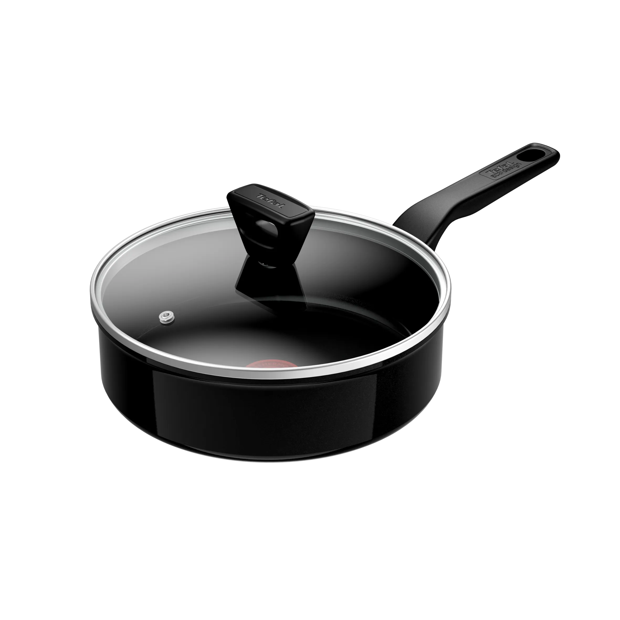 Tefal Renew Black Triple Pack 24/28cm Frypans & 24cm Sautepan - Ceramic Non-Stick Coating
