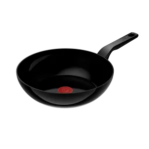 Tefal Renew Black Wok 28cm - C4321923 - Ceramic Non-Stick Coating