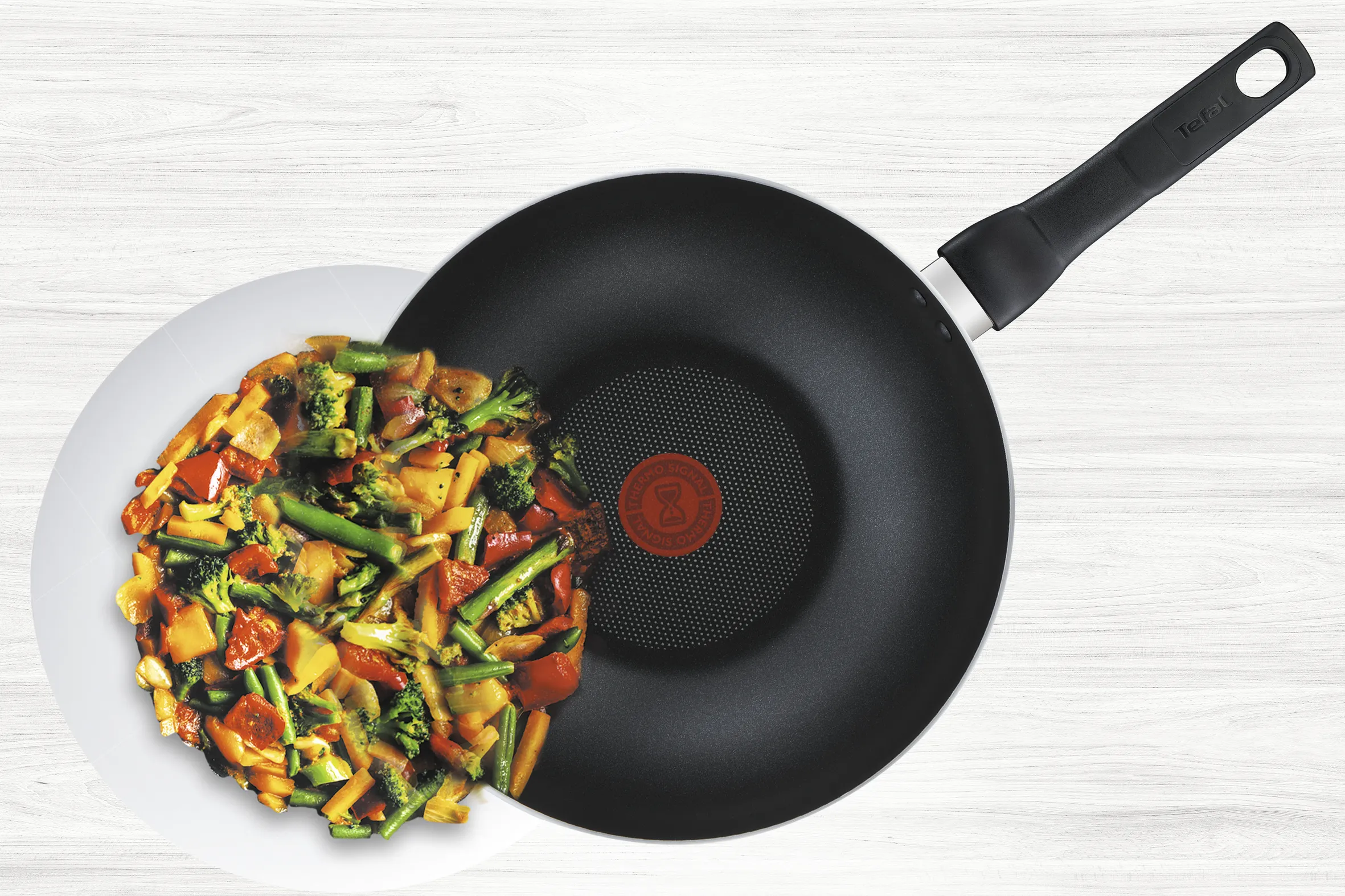 Tefal Specialty Non-Stick Wok 32cm   Lid