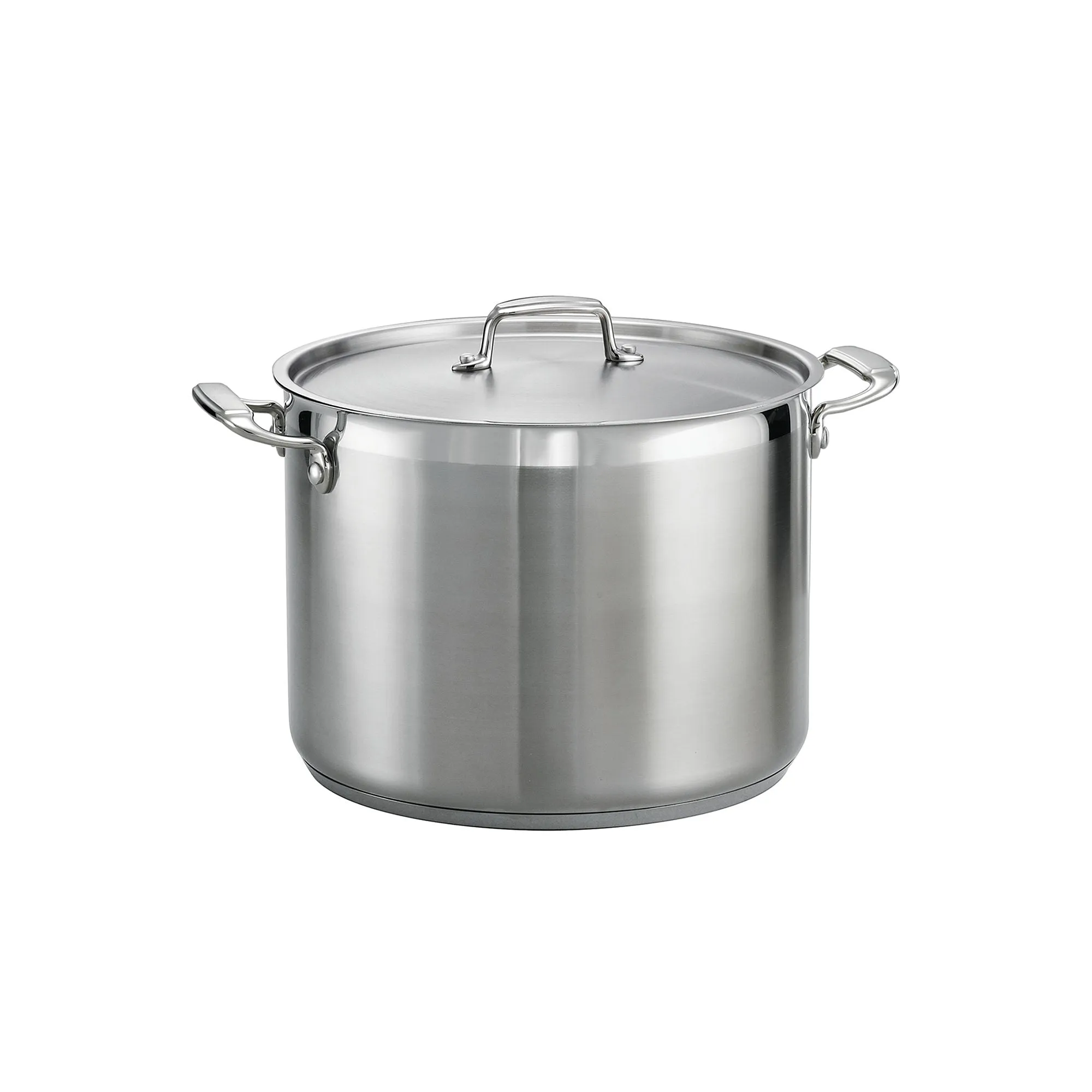 Tramontina 80120/001DS Gourmet 16-qt. Tri-Ply Covered Stock Pot, One Size, Gray
