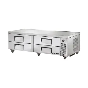 True TRCB-72 Four-Drawer Refrigerated Chef Base, V-Edge, 72"