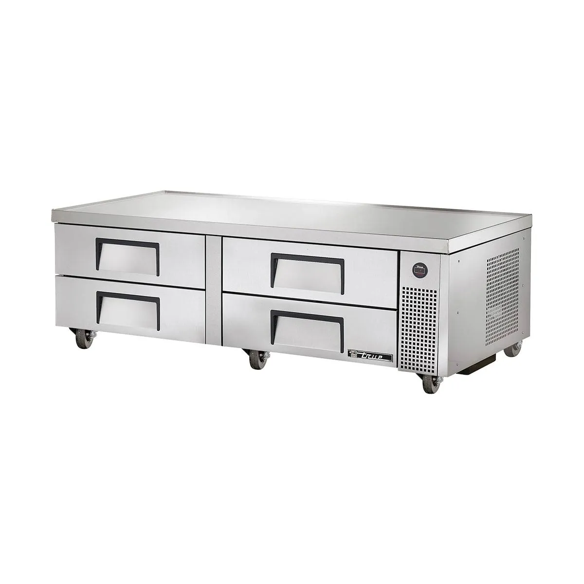True TRCB-72 Four-Drawer Refrigerated Chef Base, V-Edge, 72"