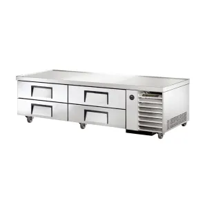 True TRCB-79 Four-Drawer Refrigerated Chef Base, V-Edge, 79"
