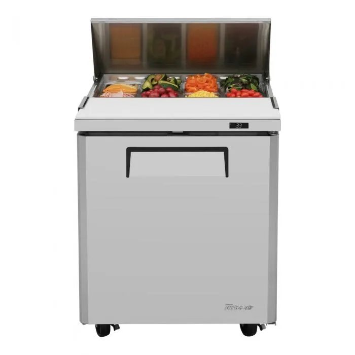Turbo Air MST-28-N M3 Series Solid 1 Door Sandwich / Salad Refrigerated Prep Table, 27"