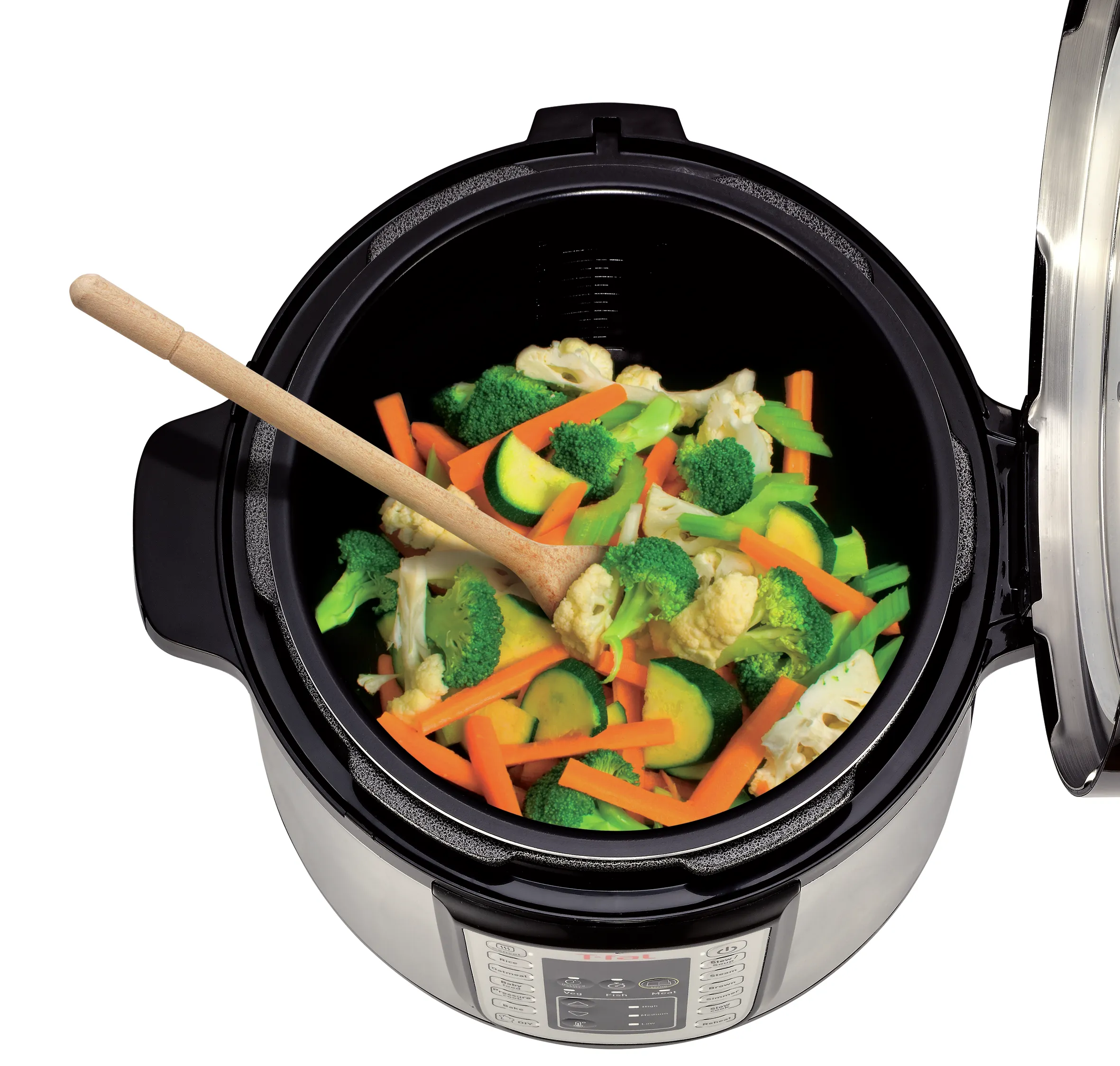 User manual and frequently asked questions Tefal Fast & Delicious CY505 All-in-One Multi Cooker and Pressure Cooker