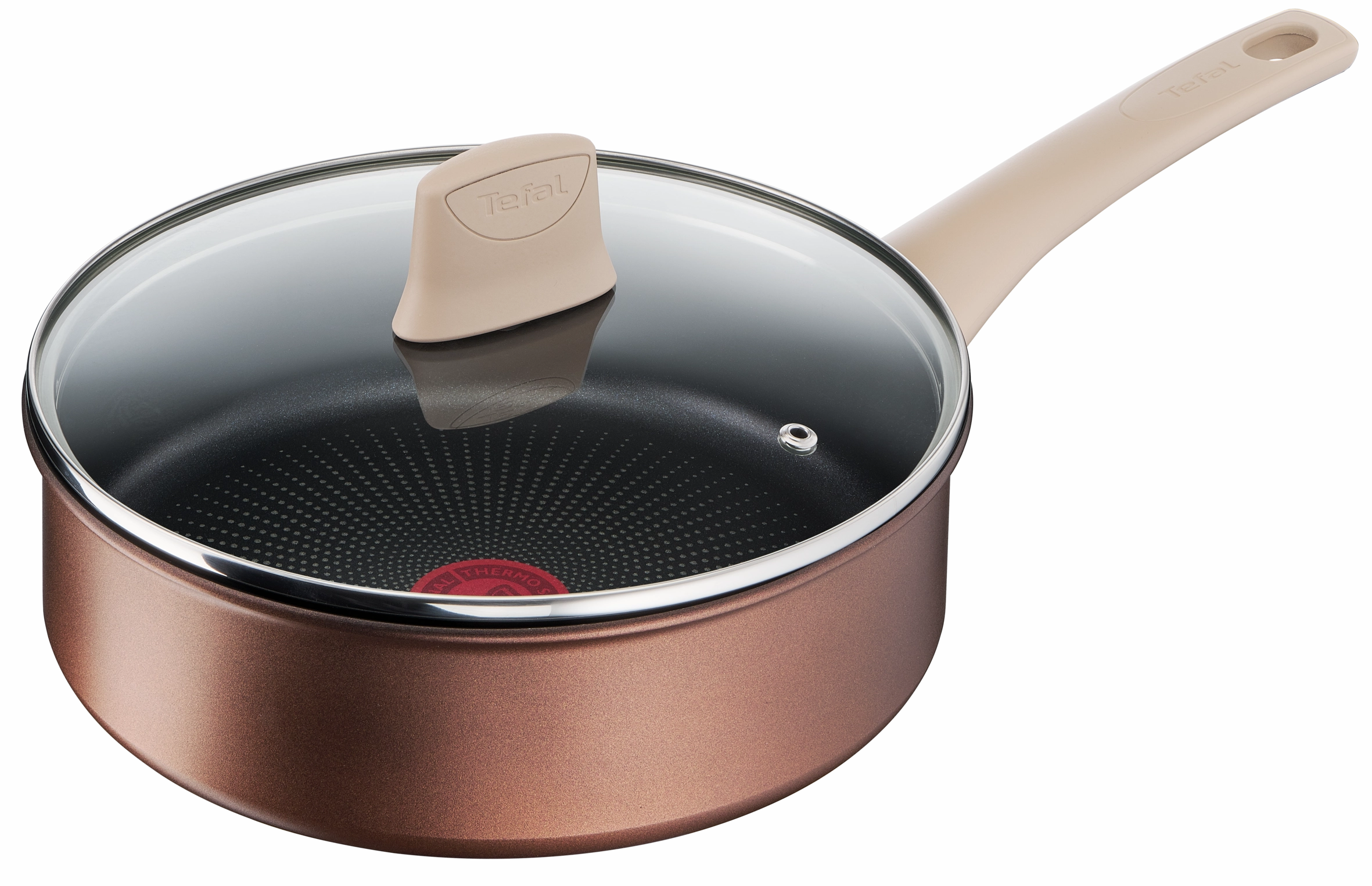 User manual and frequently asked questions Tefal Eco Respect Induction Non-Stick Sautepan 24cm   Lid