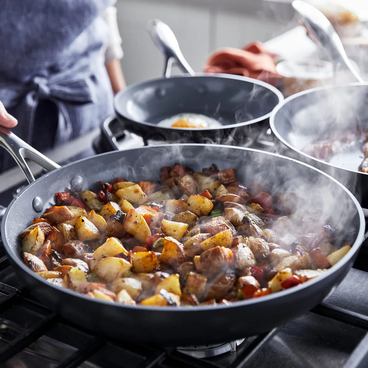 Valencia Pro Ceramic Nonstick 8" and 10" Frypan Set
