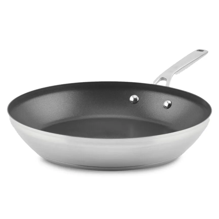 Whirlpool Stainless Steel 12" Nonstick Induction Frying Pan - W11463466